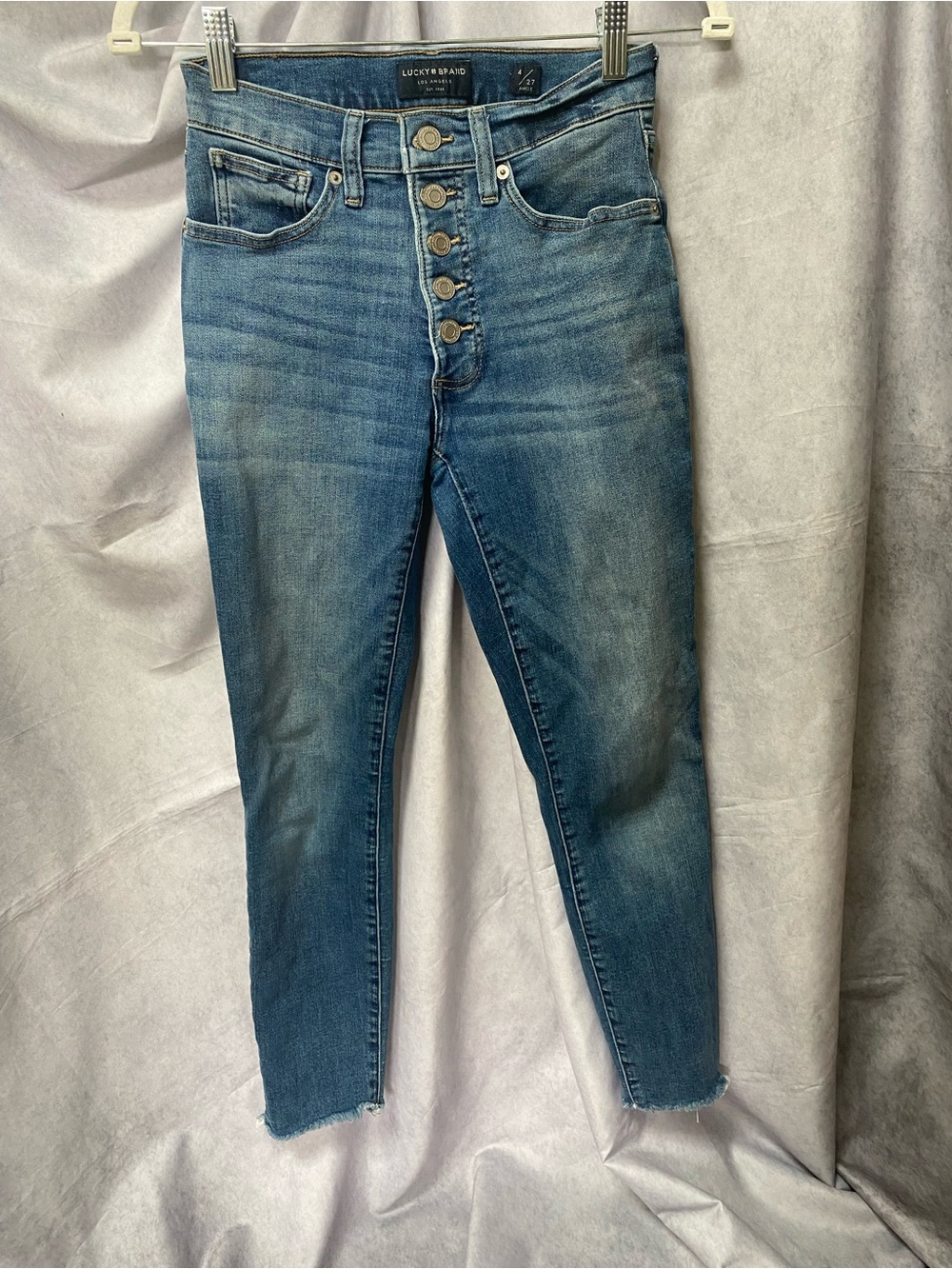 Lucky Brand Women's High-Rise Skinny Bridgette. Button up size 4/27